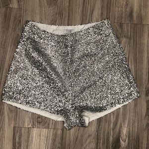 Sequin shorts- perfect for VEGAS